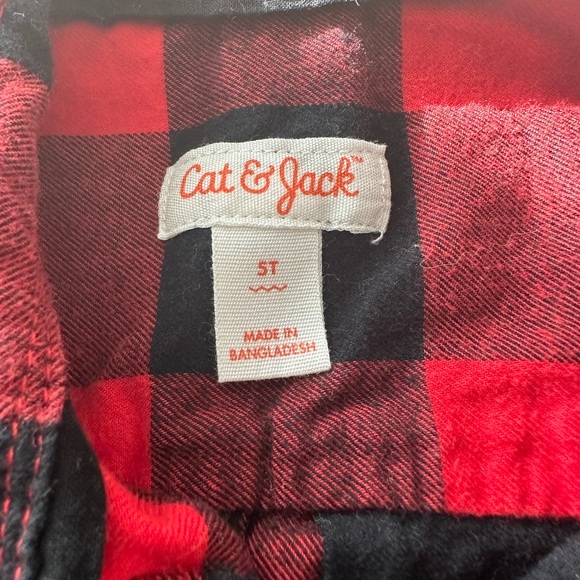 Cat & Jack Toddler boys plaid woven long sleeve shirt 5T - Picture 3 of 4